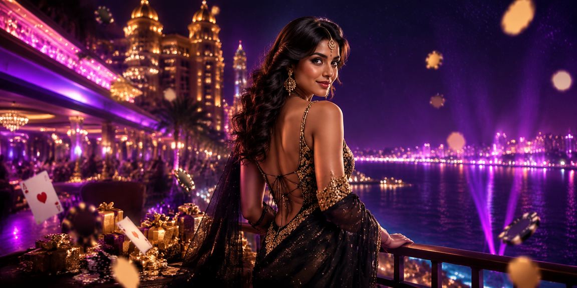 Live casino Bollywood-themed poker game at 054